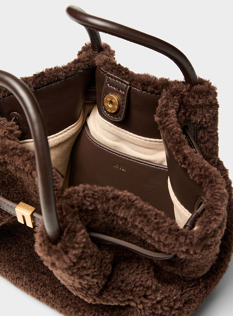 Hana faux-fur mini tote bag | JW PEI | Shop Women's Designer Bags