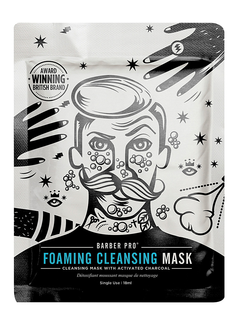 Barber Pro Black Foaming cleansing mask for men