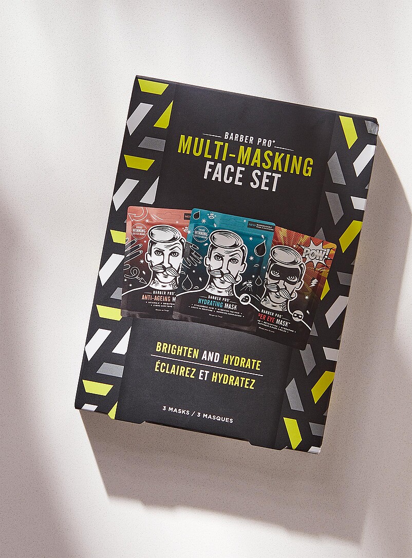 Multi Masking Le trio de masques pour le visage Multi-Masking | Barber Pro ...