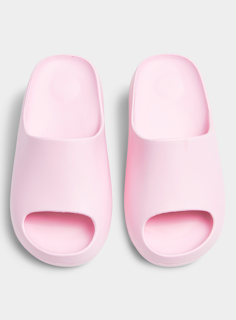Simons: La sandale slide monobloc Femme Vieux rose pour femme