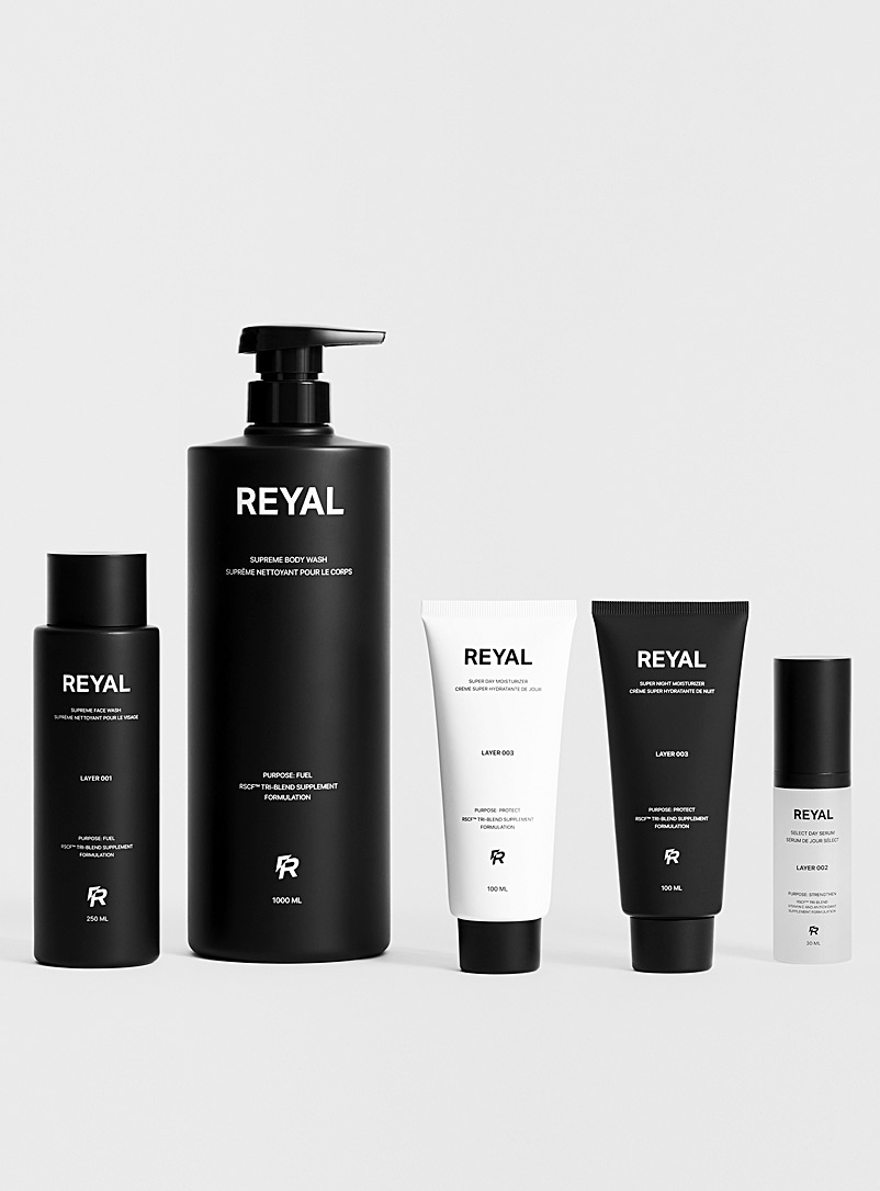 Reyal Performance Black Total skincare kit Set of 5 products for men