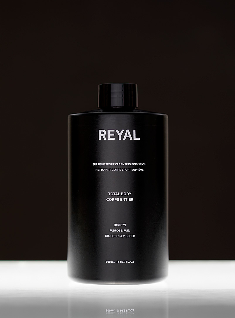 Reyal Performance Black Supreme Sport Cleansing body wash for men
