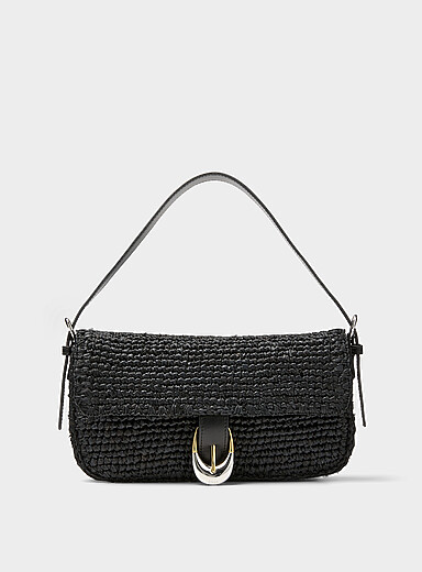 Le sac d'&eacute;paule raphia tress&eacute; Harlow