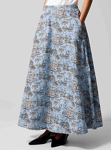 La jupe toile de Jouy en popeline