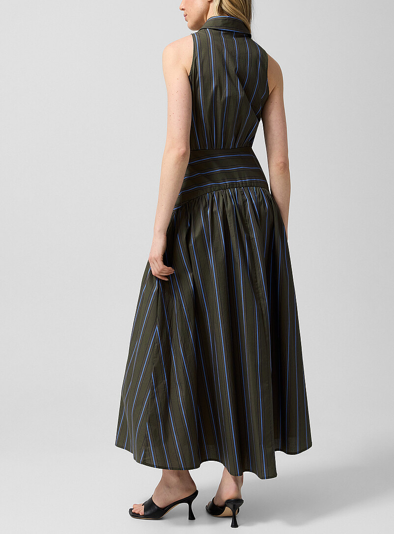 white christmas dresses STAUD ROMY DRESS HUNTINGTON STRIPE