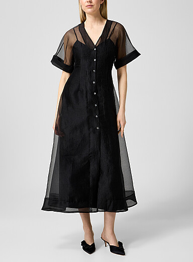 Elle layered organza dress