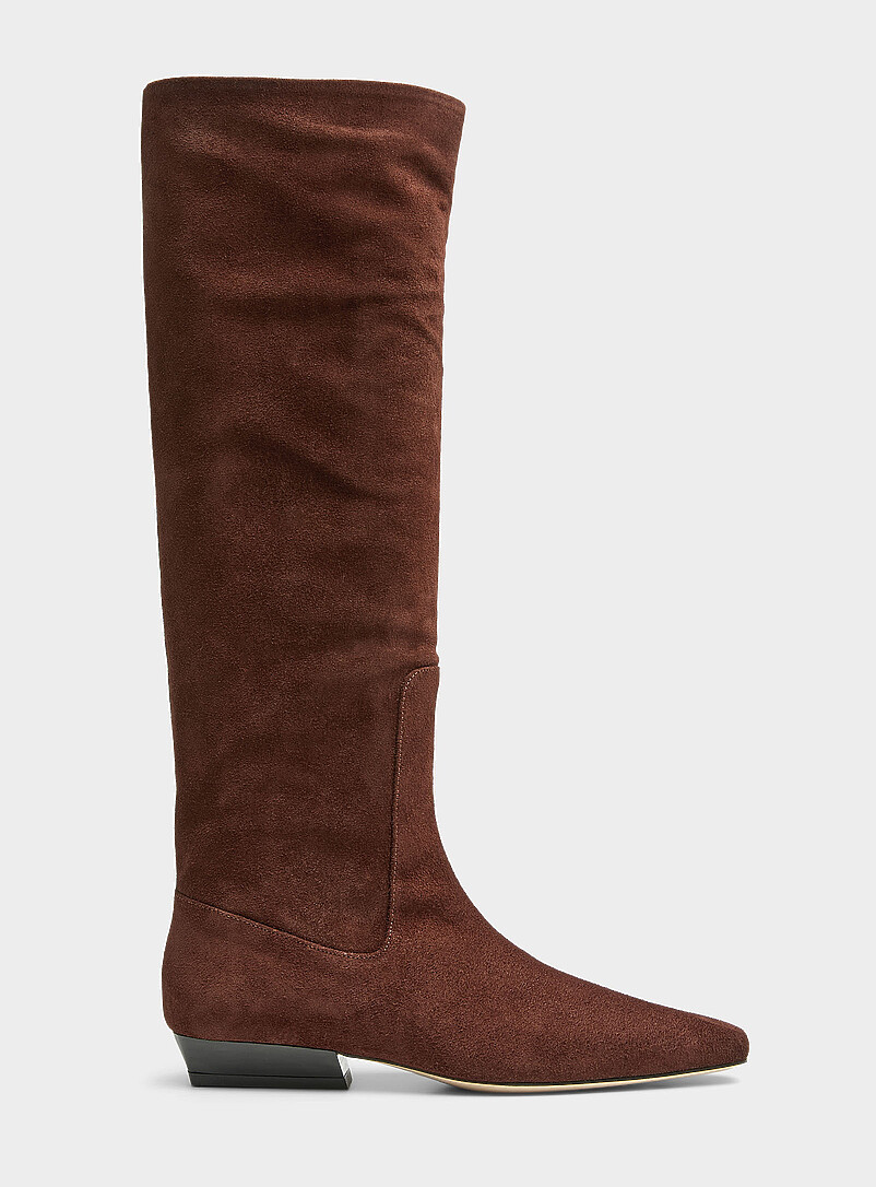 Wally Pointed toe Suede High Boots Women STAUD All Our Shoes Simons wally-pointed-toe-suede-high-boots-women-staud-all-our-shoes-simons