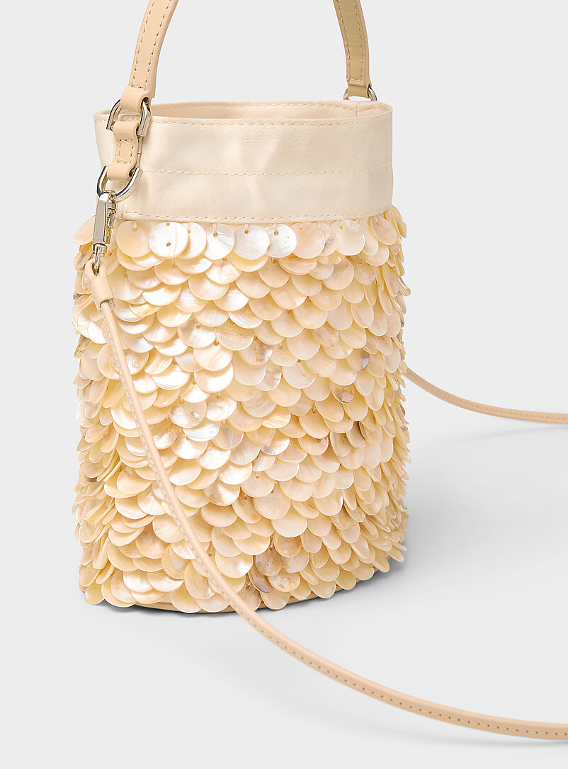 Lila iridescent shells mini bucket bag product image 2