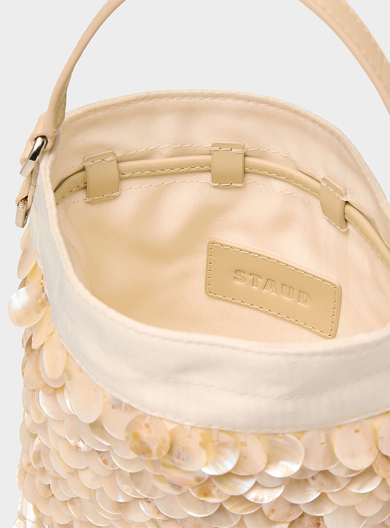 Lila iridescent shells mini bucket bag product image 3