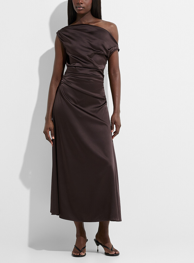 Phare silk-blend draped dress product image (primary)