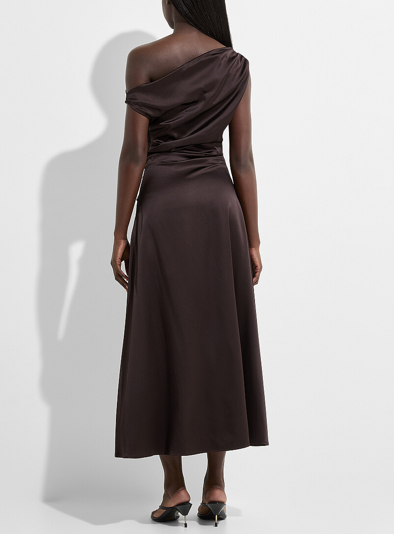 Phare silk-blend draped dress product image 3