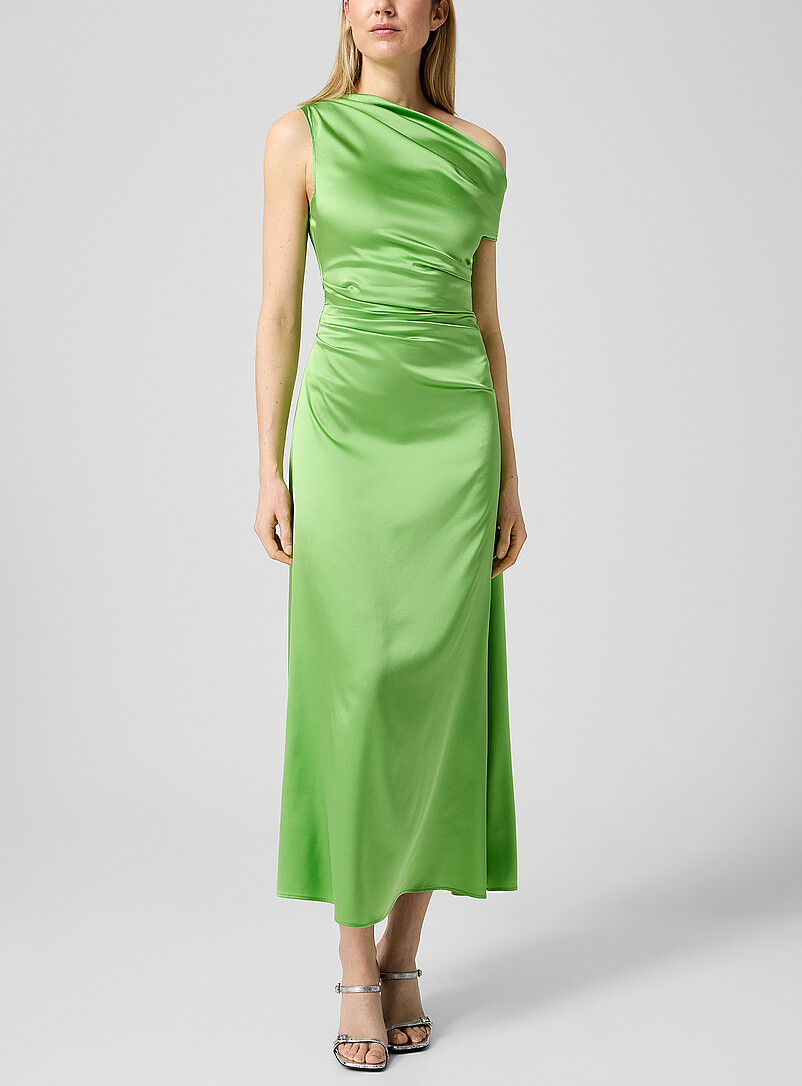 Phare draped asymmetrical silk dress product image 2