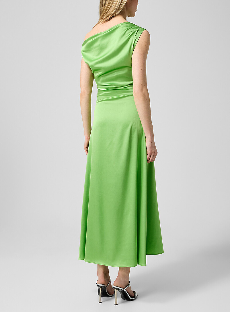 Phare draped asymmetrical silk dress product image 3