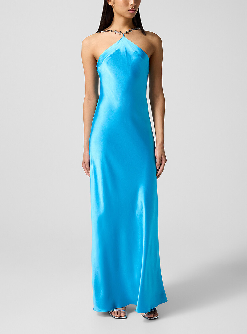 Cadence satiny long dress product image (primary)