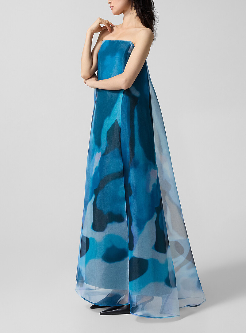 Allyson misty blue bustier maxi dress product image 2
