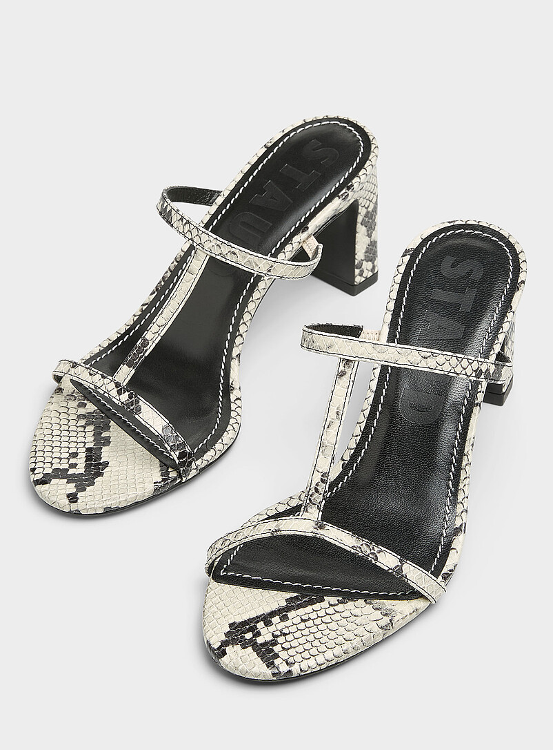 Talita snakeskin leather heeled sandals Women product image 2