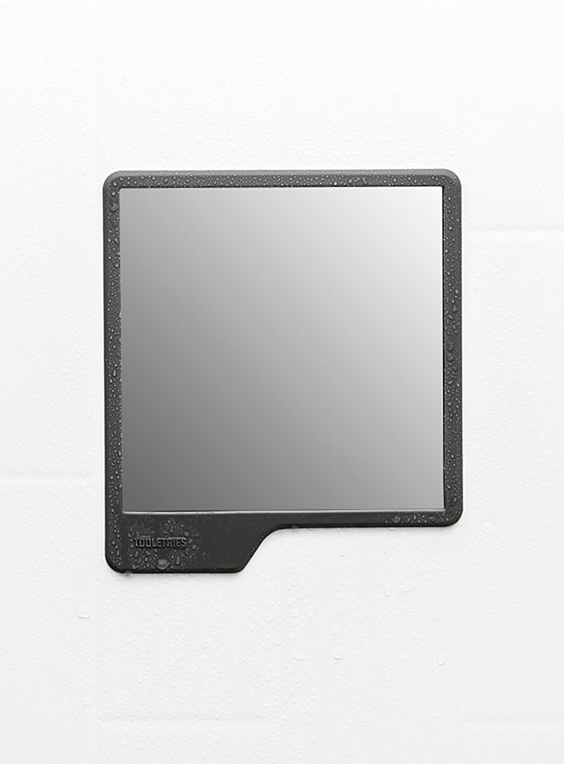 Tooletries Charcoal Oliver shower mirror for men