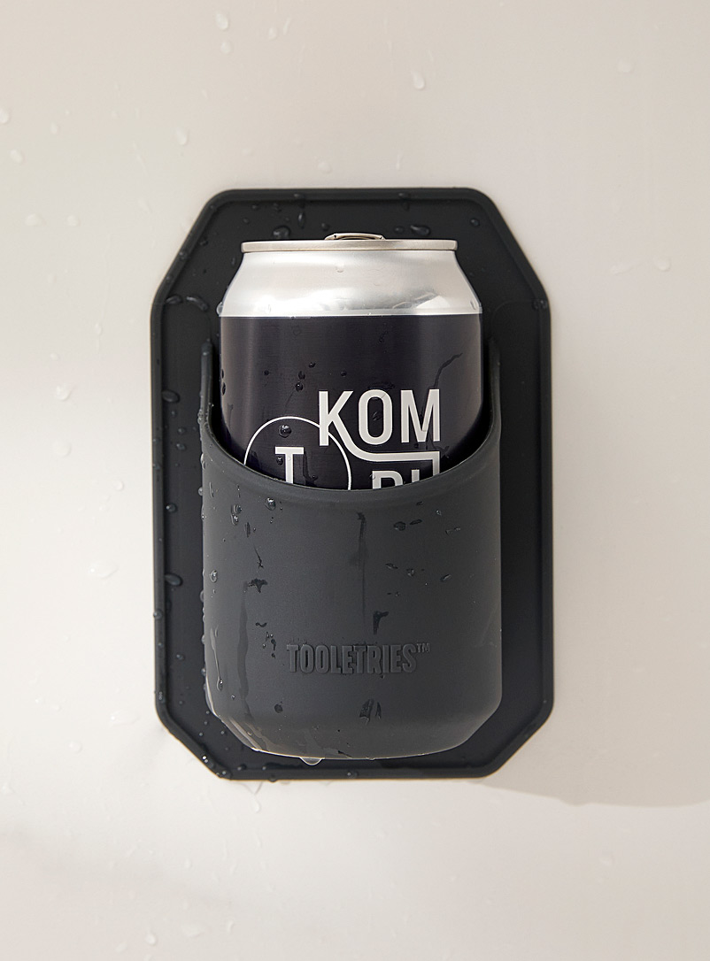 Tooletries Charcoal Beverage holder for the shower for men