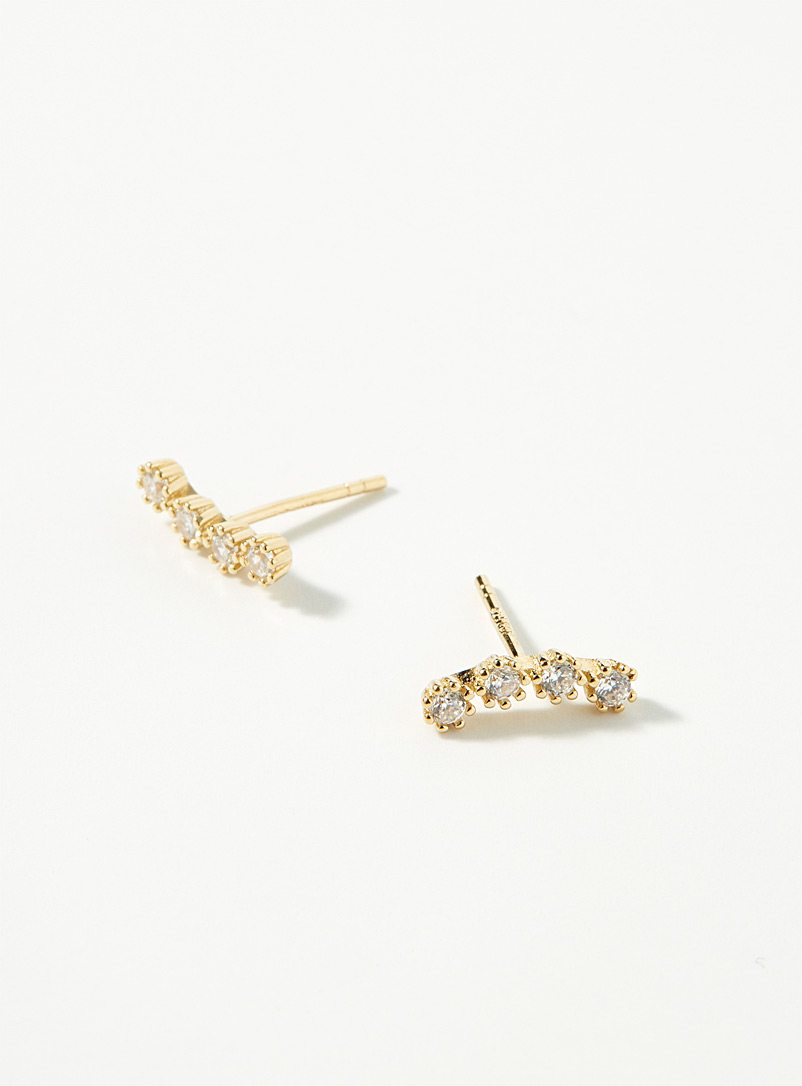 PDPAOLA Assorted White Tide gold earrings for women
