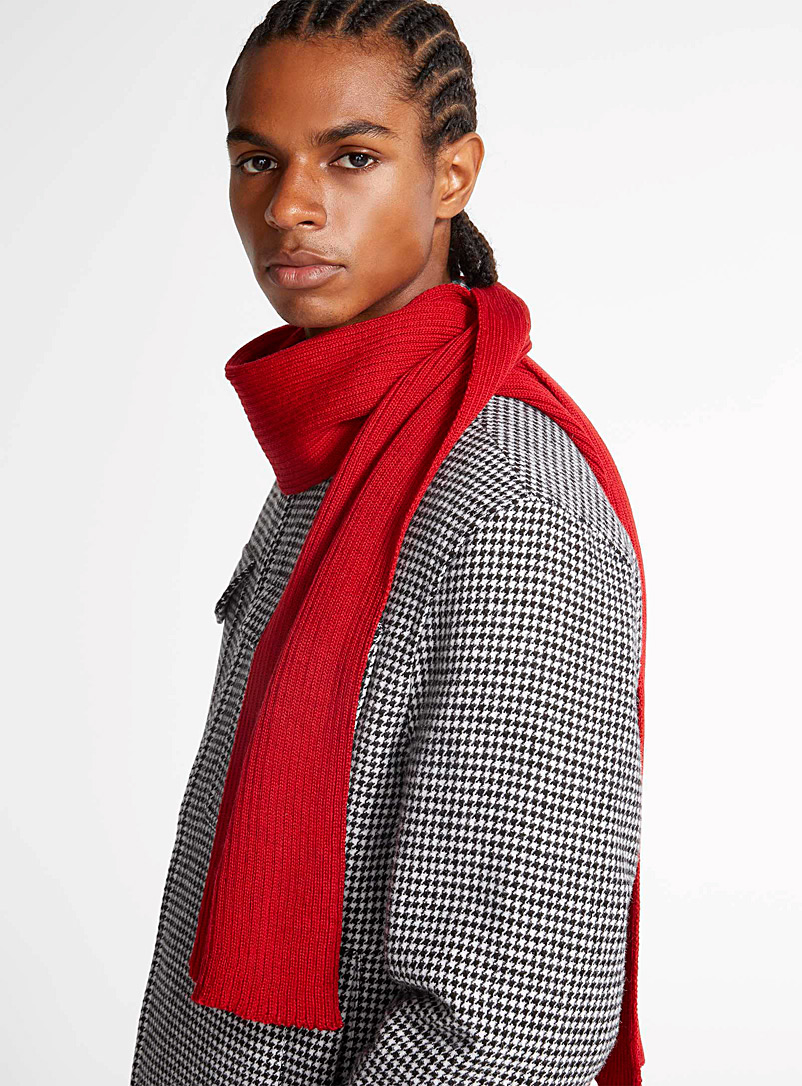 LILI + HENRY Red Classic scarf