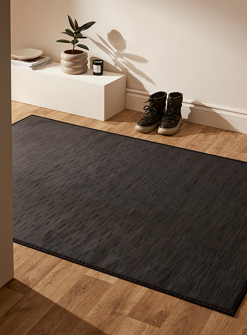Simons Maison: Le tapis vinyle chambray 120 x 180 cm Noir