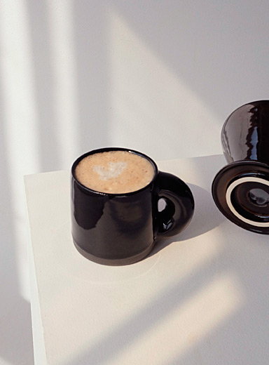 Pas Mon Style Off White Chunky handle mug