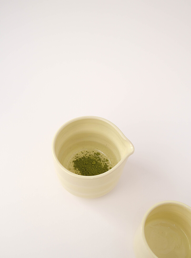 Pas Mon Style White Stoneware matcha bowl