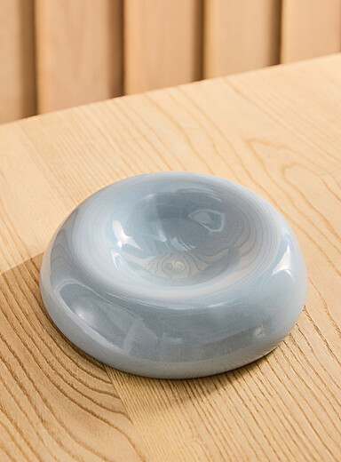 Pas Mon Style White Rounded stoneware bowl