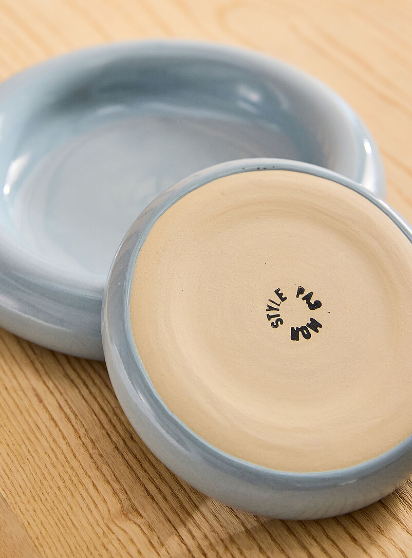 Pas Mon Style Baby Blue Rounded edge plate