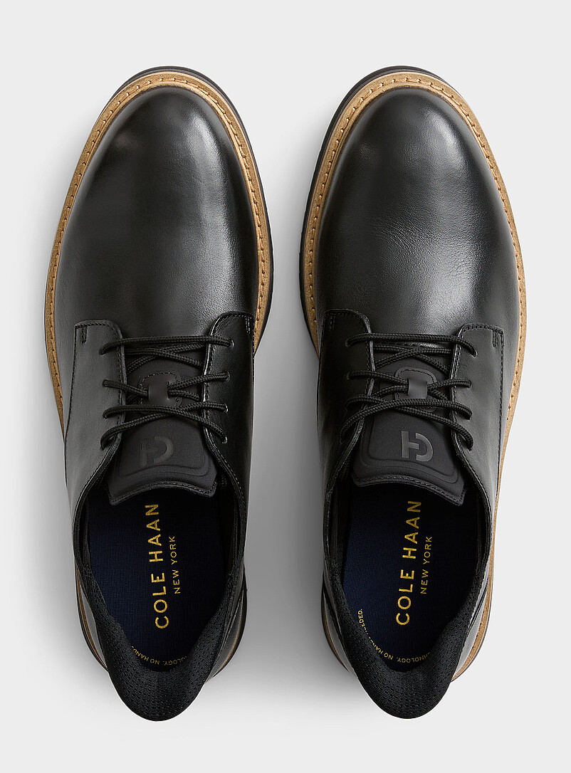 Cole Haan: La chaussure derby Mansfield Grand Quick-On Homme Noir pour homme