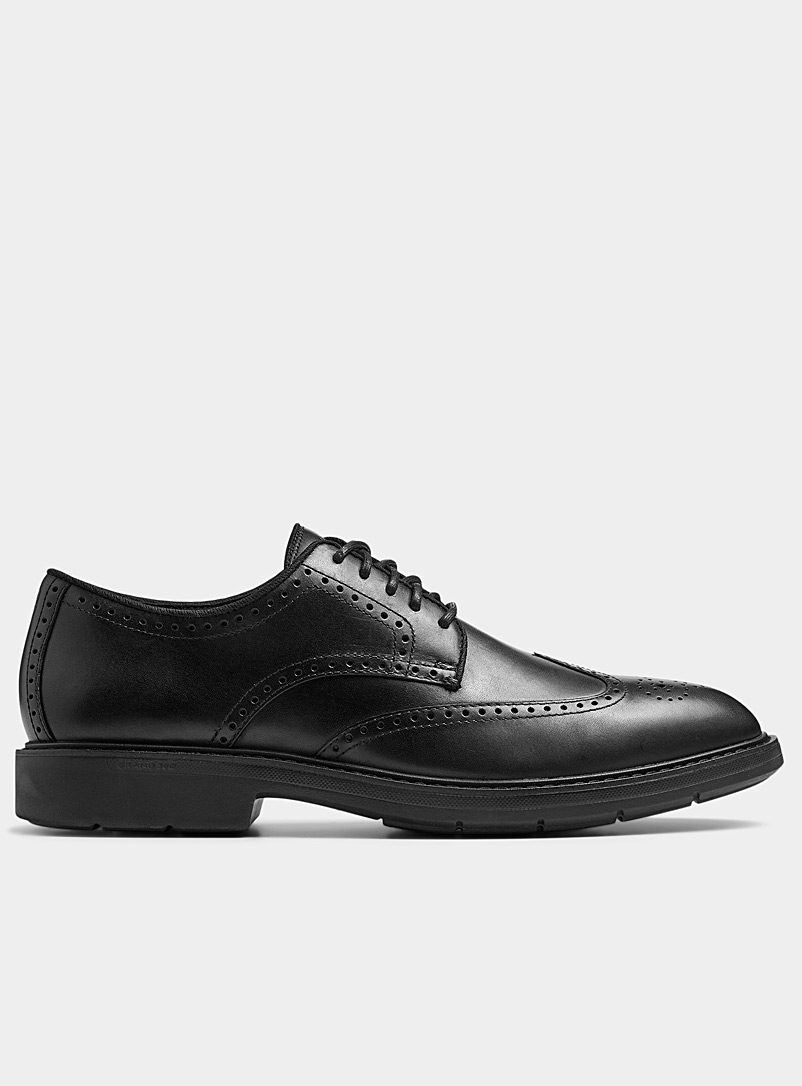 Cole Haan Black Wingtip derby shoes Men for men