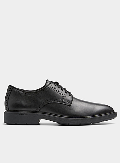 Cole Haan Black Black Go-To plain toe derby shoes Men for men