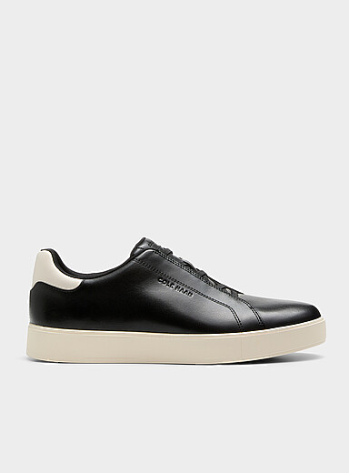 Cole Haan: Le sneaker &agrave; enfiler GrandPr&oslash; Luxe Homme Blanc et noir pour homme