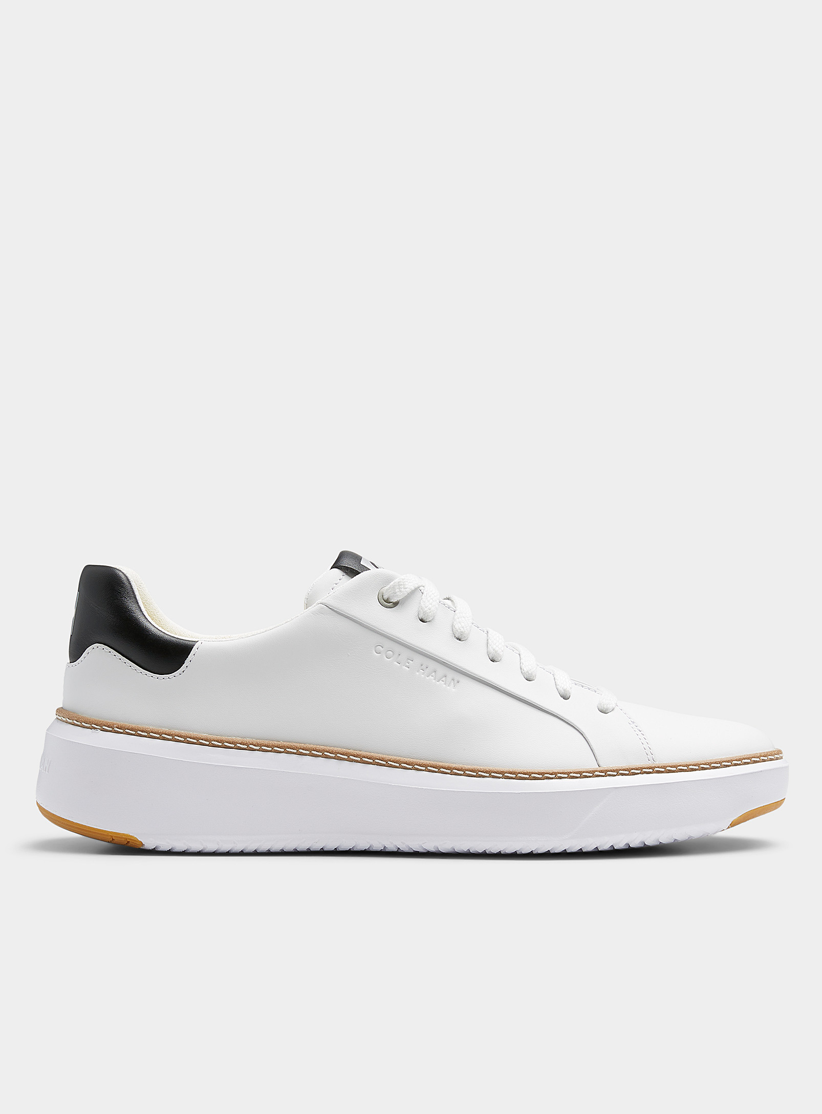 Shop Cole Haan White Grandpr Topspin Sneakers Men