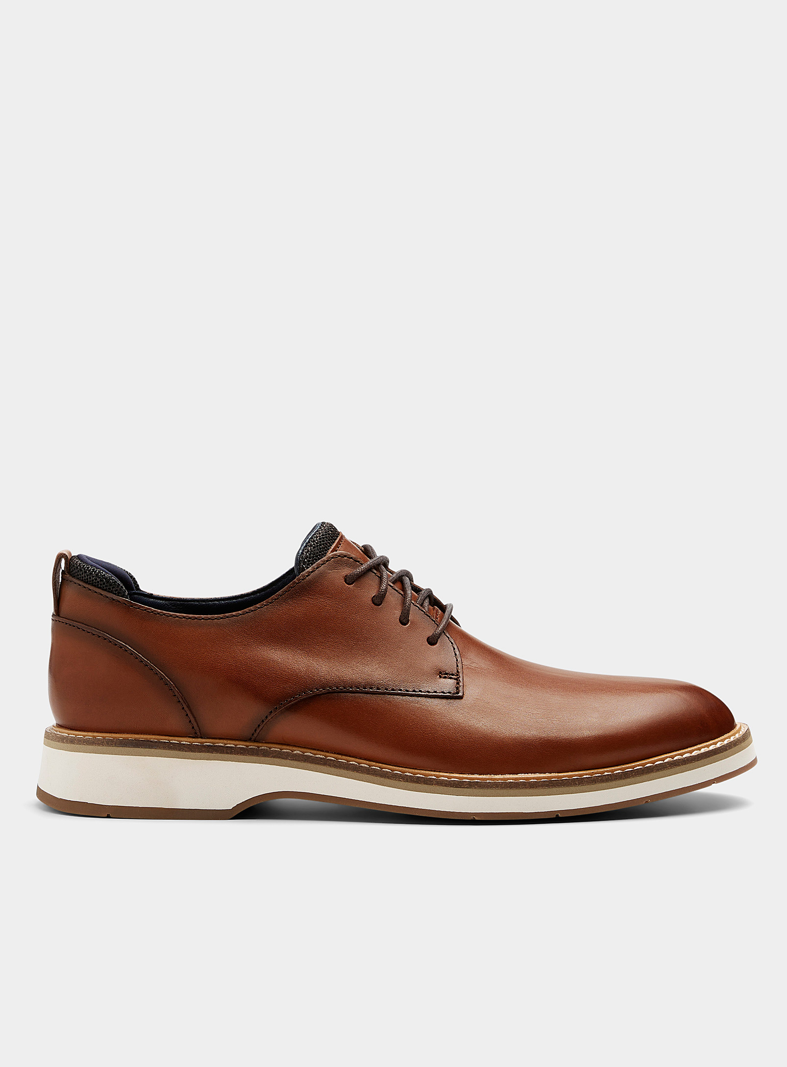 Shop Cole Haan Osborn Grand Derby Shoes Men In Fawn