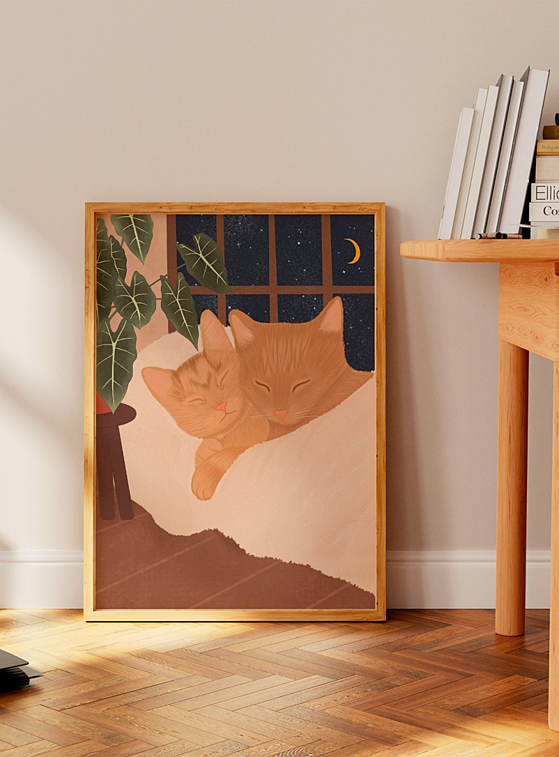 Its Funny Howww Assorted Sleeping cats art print See available sizes