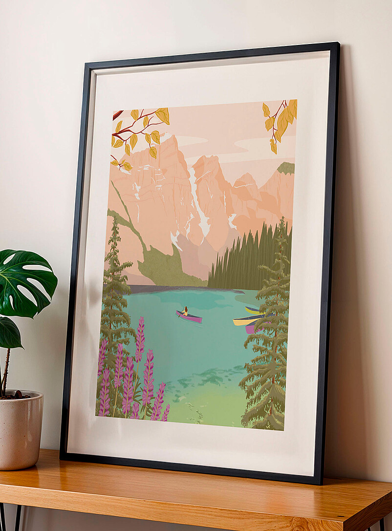 Its Funny Howww: L'affiche Lac Moraine 11x 14 po Assorti