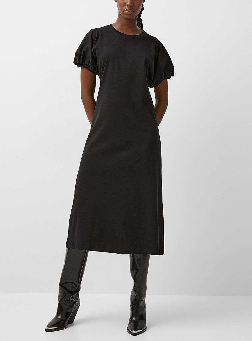 Beaufille: La robe Leda Noir pour femme