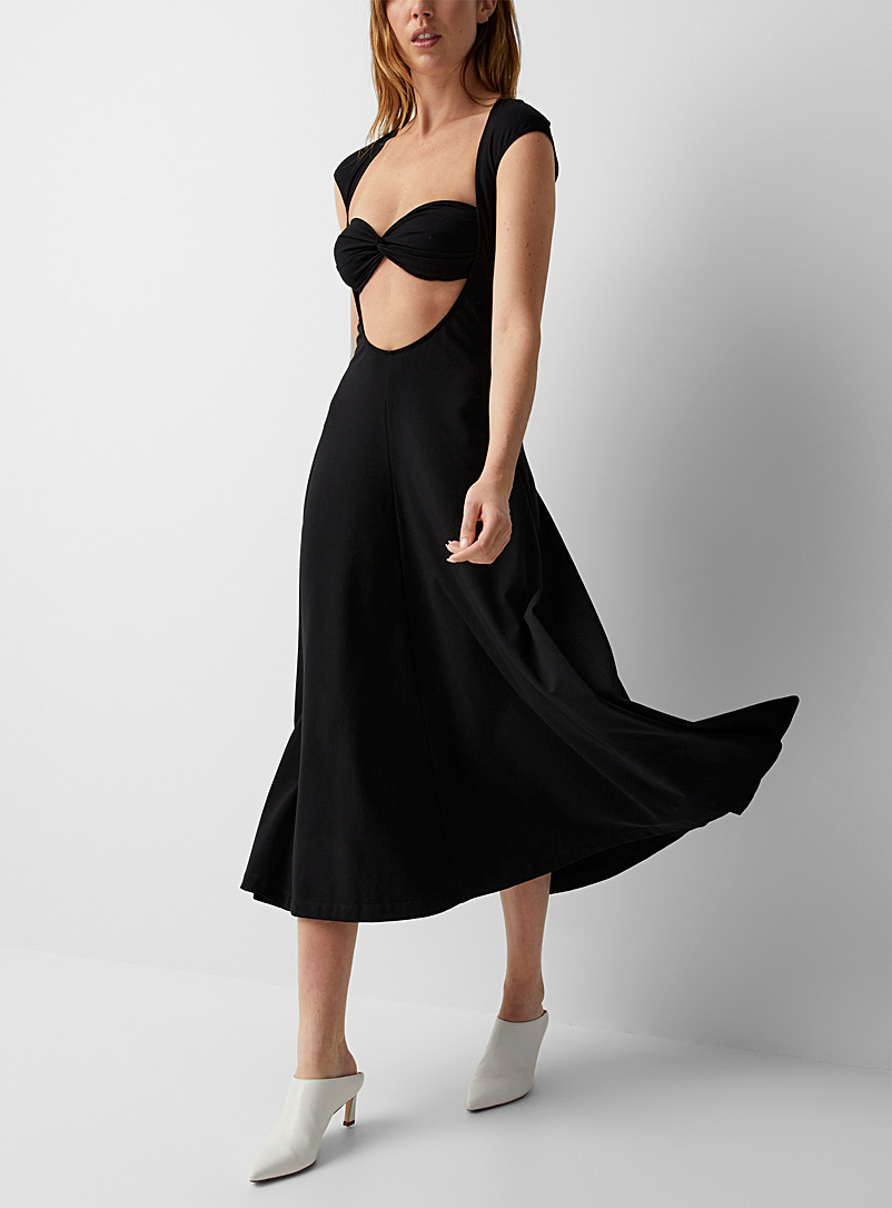 Beaufille: La robe Baes Noir pour femme