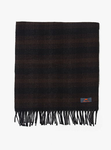 2201 checkered wool scarf