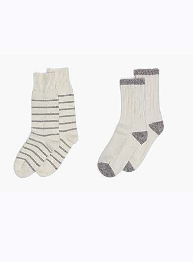 Les chaussettes laine canadien classique Ensemble de 2