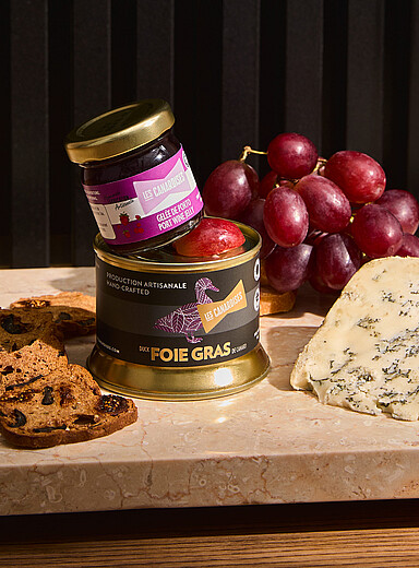 Le duo foie gras et gel&eacute;e de porto