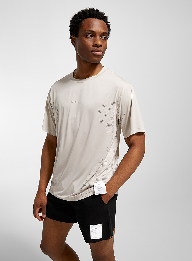 Satisfy Off White AuraLite™ Air perforated tee for error
