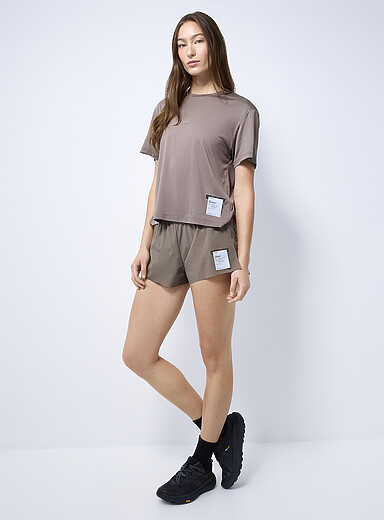 Satisfy: Le short Justice Distance Brun pour 