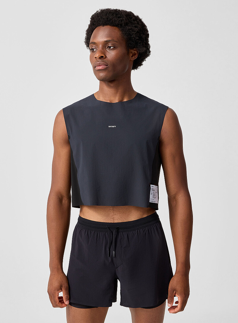 Justice™ sleeveless cropped T-shirt product image (primary)