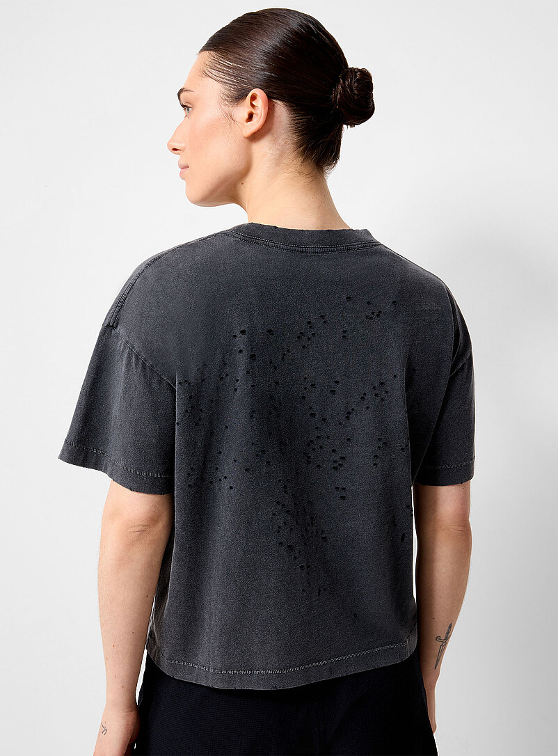 Eagle print MothTech cotton boxy T-shirt product image 2