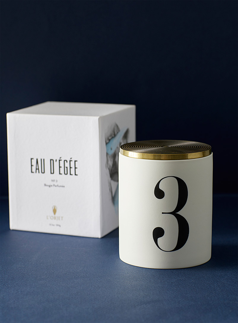 L'OBJET White Eau d'Égée scented candle for women
