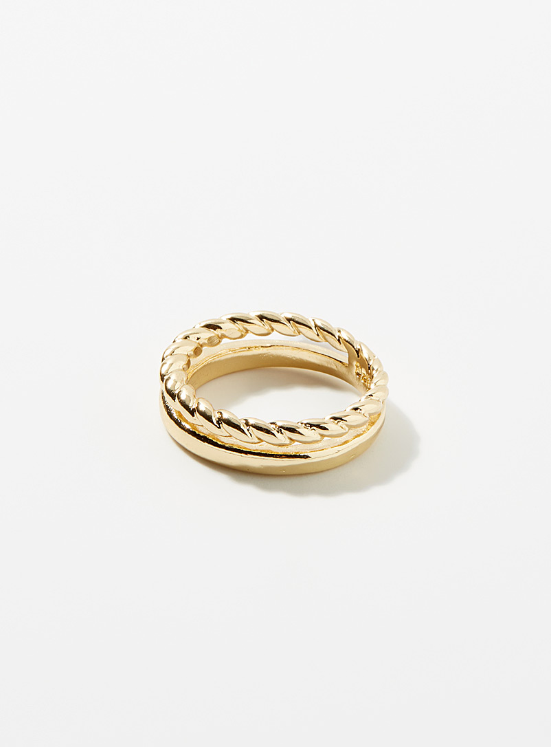 Simons Assorted Twisted double ring for women