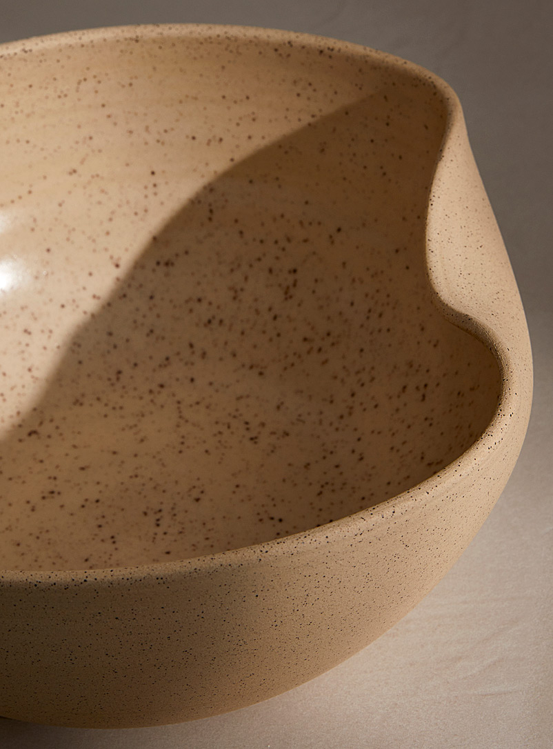Saladier 3L 28cm Grès Du Temps Beige - Home Deco Factory