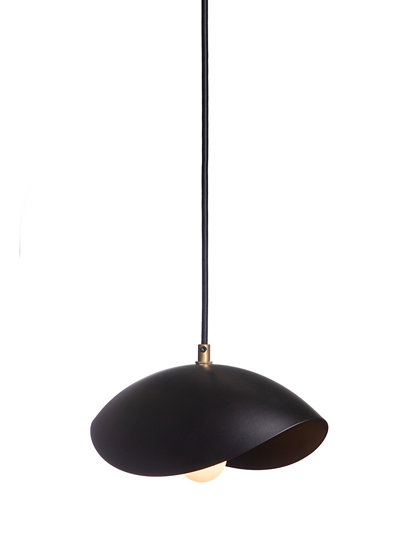 Luminaire Authentik: La petite lampe suspendue Coquelicot Noir mat
